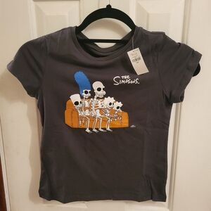 Old Navy The Simpsons Skeleton Tee
